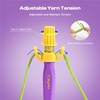 image:imageCrochet Tension Tool for Beginners Ergonomic Yarn Guide Holder Tension Control Crochet Helper Comfort Handle for Left amp Right Hander Portable Crochet Accessories Gift for Crocheters amp KnittersPurple