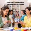 image:imageCrochet Tension Tool for Beginners Ergonomic Yarn Guide Holder Tension Control Crochet Helper Comfort Handle for Left amp Right Hander Portable Crochet Accessories Gift for Crocheters amp KnittersBlue