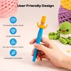 image:imageCrochet Tension Tool for Beginners Ergonomic Yarn Guide Holder Tension Control Crochet Helper Comfort Handle for Left amp Right Hander Portable Crochet Accessories Gift for Crocheters amp KnittersBlue