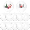 image:imageCaydo 10 Set 120mm Plastic Clear Ornament Balls Large Christmas Tree Balls for Halloween Christmas Craft Wedding Decoration Hanging Ornaments