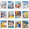 image:imageCaydo 12 Pack Sea Breeze Themed Diamond Painting Kits for Adults Full Drill 5D DIY Paint Gem Art A Relaxing Craft for Home Wall Decor6x6inchHoliday
