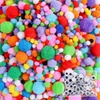 image:imageCaydo 1400 Pieces 5 Sizes Multicolor Pom Poms Assorted Pompoms with 4 Sizes Wiggle Googly Eyes for DIY Crafts and Decorations