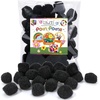 image:imageCaydo 15 inch Black Pom Poms 50Pcs Large Craft Pompoms Fuzzy Balls for Creative DIY Arts and Crafts Projects and Decorations