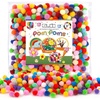 image:imageCaydo 1cm Green Pom Poms 500 Pieces Craft Pom Poms Balls for Kids Creative Arts and Crafts Project and Home Decorations20 Colors