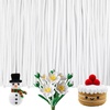 image:imageCaydo 200 Pieces Orange Pipe Cleaners for Flowers Making Craft Chenille Stems for Kids Creative DIY Art Crafts and Home Decorations 12 Inch x 6 mmWhite