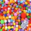 image:imageCaydo 2000 Pieces Assorted Sizes Multicolor Pompoms Glitter Pom Poms with 4 Sizes Wiggle Eyes for Easter Decorations Hobby DIY Art Craft Supplies