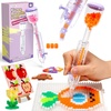 image:imageCaydo 2Pack 5mm Fuse Bead Pen Purple Fuse Beads Dispenser for Home DIY Decor ParentChild Interaction and Kids Crafts Boosts Efficiency Saves Time High Capacity amp Transparent Pen BodyPatented2 Pack