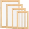 image:imageCaydo 4 Pieces 4 Size Screen Printing Frame with 110 Mesh for Screen Printing Beginners and Kids 9 x 51 Inch 106 x 67 Inch 122 x 82 Inch 14 x 10 Inch