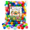 image:imageCaydo 400 Pieces 1 Inch Pom Poms for Crafts 20 Colors Bulk Pompom Balls for Home Decorations and Kids Creative Craft DIY Material1inch