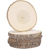 image:imageCaydo 8 Pieces 1011 Inch Wood Slices for Centerpieces Large Poplar Wood Centerpieces for Tables for Wedding Baby Shower Painting Pyrograph