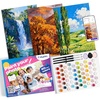 image:imageCaydo Custom Paint by Numbers Kit for Adults Turn Your Photo into A4 Paint Templates in 5 Minutes via App with 60Color Acrylic Set and 3 Blank Canvases for Giftwith Frame83x117 with Frame