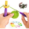 image:imageCrochet Tension Tool for Beginners Ergonomic Yarn Guide Holder Tension Control Crochet Helper Comfort Handle for Left amp Right Hander Portable Crochet Accessories Gift for Crocheters amp KnittersPurple