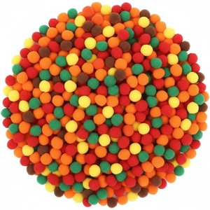 image:imageCaydo 1cm Green Pom Poms 500 Pieces Craft Pom Poms Balls for Kids Creative Arts and Crafts Project and Home DecorationsFall Color