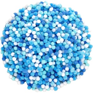 image:imageCaydo 1cm Green Pom Poms 500 Pieces Craft Pom Poms Balls for Kids Creative Arts and Crafts Project and Home DecorationsGradient Blue