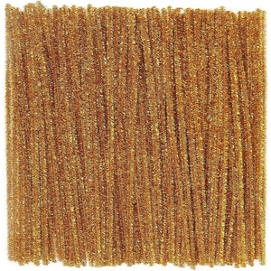 image:imageCaydo 200 Pieces Orange Pipe Cleaners for Flowers Making Craft Chenille Stems for Kids Creative DIY Art Crafts and Home Decorations 12 Inch x 6 mmGlitter Golden