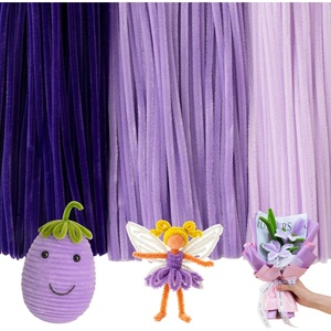 image:imageCaydo 200 Pieces Orange Pipe Cleaners for Flowers Making Craft Chenille Stems for Kids Creative DIY Art Crafts and Home Decorations 12 Inch x 6 mmGradient Purple