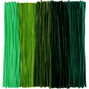 image:imageCaydo 200 Pieces Orange Pipe Cleaners for Flowers Making Craft Chenille Stems for Kids Creative DIY Art Crafts and Home Decorations 12 Inch x 6 mmGradient Green