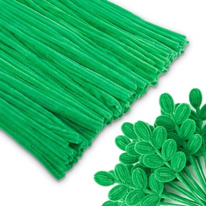 image:imageCaydo 200 Pieces Orange Pipe Cleaners for Flowers Making Craft Chenille Stems for Kids Creative DIY Art Crafts and Home Decorations 12 Inch x 6 mmGreen