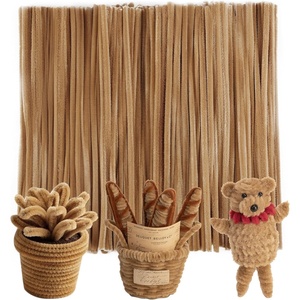 image:imageCaydo 200 Pieces Orange Pipe Cleaners for Flowers Making Craft Chenille Stems for Kids Creative DIY Art Crafts and Home Decorations 12 Inch x 6 mmLight Brown