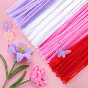 image:imageCaydo 200 Pieces Orange Pipe Cleaners for Flowers Making Craft Chenille Stems for Kids Creative DIY Art Crafts and Home Decorations 12 Inch x 6 mmRed  Pink  White  Purple
