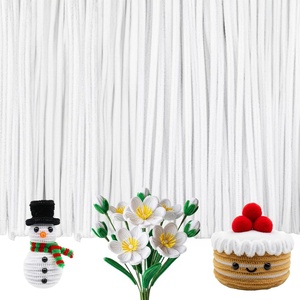 image:imageCaydo 200 Pieces Orange Pipe Cleaners for Flowers Making Craft Chenille Stems for Kids Creative DIY Art Crafts and Home Decorations 12 Inch x 6 mmWhite