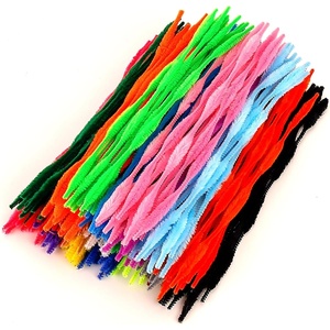 image:imageCaydo 200 Pieces Pipe Cleaners Craft with Bumps 20 Colors Chenille Stems for Kids DIY Art Craft Decoration 6mm x 12inch