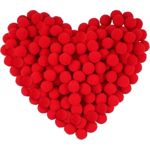 image:imageCaydo 200 Pieces Red Pom Poms 1 Inch Fluffy Craft Pompom Balls for Home Party Mothers Day Decor and Arts Crafts Projects MakingRed