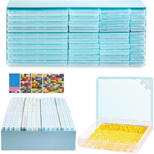 image:imageCaydo 24 PCS Diamond Art Storage Trays with Lids 2in1 Diamond Art Accessories for Diamond Arrangement amp Storage60pcs