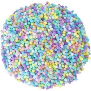 image:imageCaydo 2400 Pieces Mini Craft Pompoms Assorted Colors 6 mm Pom poms for Hobby Supplies and Home DecorationsMacaroon