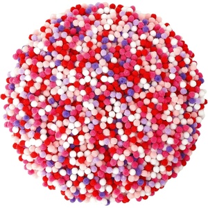 image:imageCaydo 2400 Pieces Mini Craft Pompoms Assorted Colors 6 mm Pom poms for Hobby Supplies and Home DecorationsPink