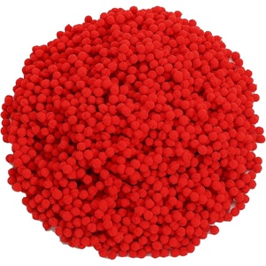 image:imageCaydo 2400 Pieces Mini Craft Pompoms Assorted Colors 6 mm Pom poms for Hobby Supplies and Home DecorationsRed