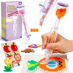 image:imageCaydo 2Pack 5mm Fuse Bead Pen Purple Fuse Beads Dispenser for Home DIY Decor ParentChild Interaction and Kids Crafts Boosts Efficiency Saves Time High Capacity amp Transparent Pen BodyPatented2 Pack