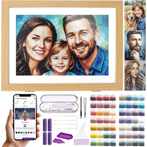 image:imageCaydo 3 Canvas Custom Diamond Painting Kit  Get Your Template amp Start in Minutes via App  Personalized Diamond Art from Photo with Electric Diamond Painting Pen 30000 Diamonds56 Colors amp ToolsA4 with Pen