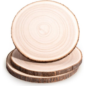 image:imageCaydo 3 Pieces 89 Inch Wood Slices Round Wood Slices for Wedding Table Centerpiece Decoration DIY Painting Baby Showers Housewarming Christmas and Woodburning Projects