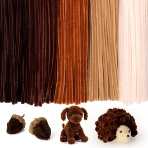 image:imageCaydo 500 Pieces Blue Flowers Pipe Cleaners Craft Chenille Stems Bulk for DIY Art and Craft Projects Creative Gift and Home DecorationsGradient Brown