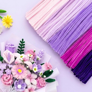 image:imageCaydo 500 Pieces Blue Flowers Pipe Cleaners Craft Chenille Stems Bulk for DIY Art and Craft Projects Creative Gift and Home DecorationsGradient Purple
