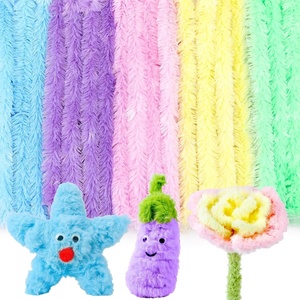 image:imageCaydo 50PCS Extra Thick Pipe Cleaners with 100pcs Eyes Jumbo Black Chenille Stems for Kids Craft DIY Projects Creative Home Decoration30 mm x 12 InchMacaroon