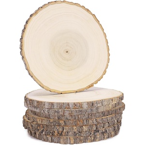 image:imageCaydo 8 Pieces 1011 Inch Wood Slices for Centerpieces Large Poplar Wood Centerpieces for Tables for Wedding Baby Shower Painting Pyrograph