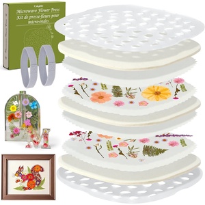 image:imageCaydo 9 x 9 Microwave Flower Press Kit for Adults  DIY Bookmark Pressed Flower Frame Preserves Bouquet amp Plants Leaves Herbs for Handmade Crafts Gift for Craft Lovers