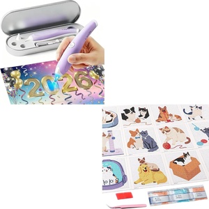 image:imageCaydo Cordless Electric Diamond Painting Pen and 12 Pack Animal Themed Diamond Painting Kits