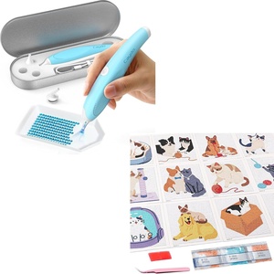 image:imageCaydo Cordless Electric Diamond Painting Pen and 12 Pack Animal Themed Diamond Painting Kits for Adults