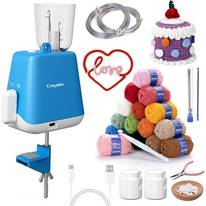 image:imageCaydo iCord Maker Kit for Beginners 92pcs iCord Knitting Set for DIY Handicrafts Making Quickly Knitting iCord with i Cord Knitting Machine Create Pretty Crafts Ideal Present for Knitting LoversBluewhite