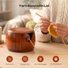 image:imageCaydo Yarn Bowl amp i Cord Knitting Machine Pro Wooden Yarn Bowl with Lid Electric iCord Knitter for Yarn Crochet Accessories and Knitting Gadgets Supplies