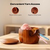 image:imageCaydo Yarn Bowl amp i Cord Knitting Machine Pro Wooden Yarn Bowl with Lid Electric iCord Knitter for Yarn Crochet Accessories and Knitting Gadgets Supplies