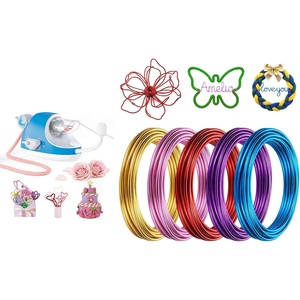 image:imageCaydo Automatic i Cord Knitting Machine Pro amp 5pcs 3mm Aluminum Craft Wire Electric iCord Knitter with Bendable Strong Flexible Aluminum Armature Wire for SculptingCraftsDIY Projects