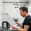 image:imageCaydo 6 Pieces 20 x 24 Inch Aluminum Silk Screen Printing Frames with 160 White Mesh for Screen Printing10 x 14 Inch