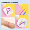 image:imageCaydo Plastic Lanyard String Kit 15 Colors 2 Style Plastic String Boondoggle String Kits with 40Pcs Key Chain Accessories and Instruction Gimp String for Crafts Keychain Bracelet Jewelry15 Colors with Color Box