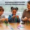 image:imageCaydo Plastic Lanyard String Kit 15 Colors 2 Style Plastic String Boondoggle String Kits with 40Pcs Key Chain Accessories and Instruction Gimp String for Crafts Keychain Bracelet Jewelry15 Colors with Color Box