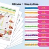 image:imageCaydo Plastic Lanyard String Kit 15 Colors 2 Style Plastic String Boondoggle String Kits with 40Pcs Key Chain Accessories and Instruction Gimp String for Crafts Keychain Bracelet Jewelry24 Rolls with Storage Bag