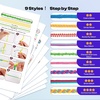 image:imageCaydo Plastic Lanyard String Kit 15 Colors 2 Style Plastic String Boondoggle String Kits with 40Pcs Key Chain Accessories and Instruction Gimp String for Crafts Keychain Bracelet Jewelry15 Colors with Color Box